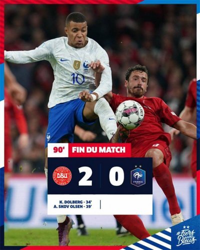 Francia-Danimarca 0-2