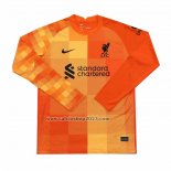 Maglia Liverpool Portiere Manica Lunga 2021-2022 Arancione